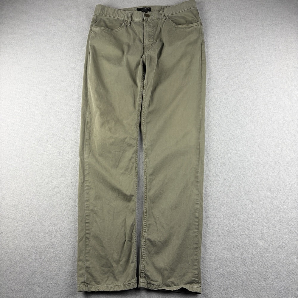 Banana Republic Slim Fit 5-Pocket Pants Olive Men's 32x32 Fits 30x31